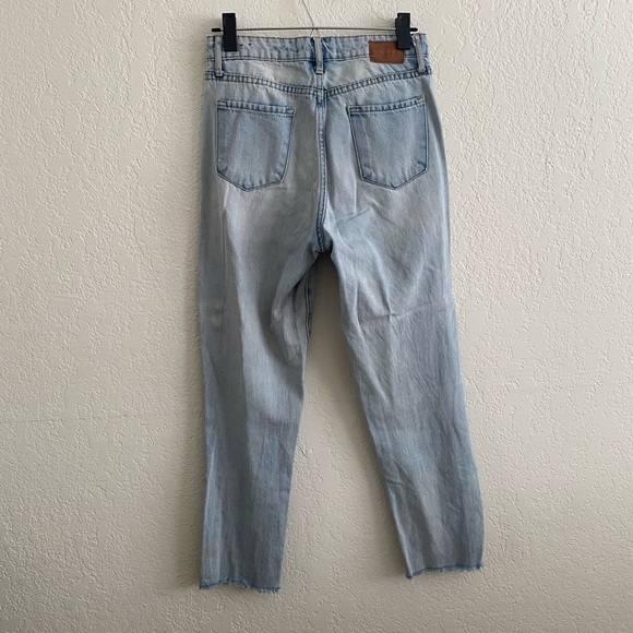 Leith - High Rise Straight Leg Light Wash Denim Jeans - Size : 26 - Picture 3 of 7